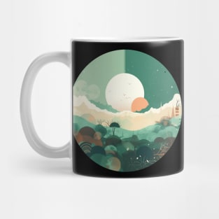 Mystical Emerald Lush Nature- Urban T-Shirt Mug